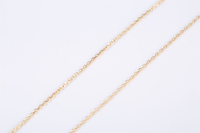 Fred（斐登）Force 10 馬蹄扣 項鏈 迷你 滿鑽 18K黃金/鑽石 項鏈 黃金 18K-3