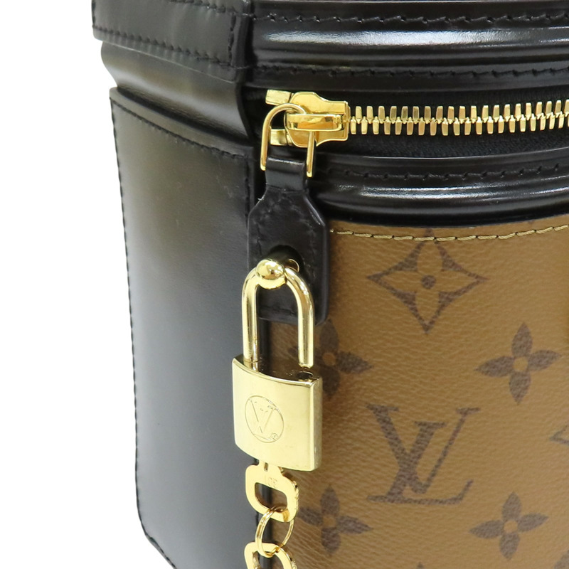 棕色 原花 帆布 Cannes 圓筒包 兩用包  M43986-7