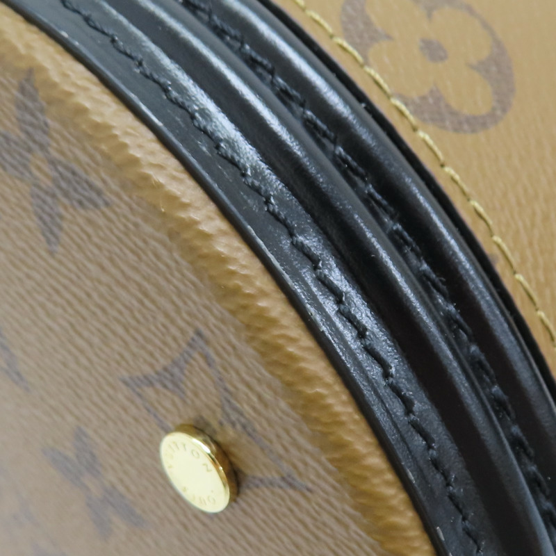 棕色 原花 帆布 Cannes 圓筒包 兩用包  M43986-11