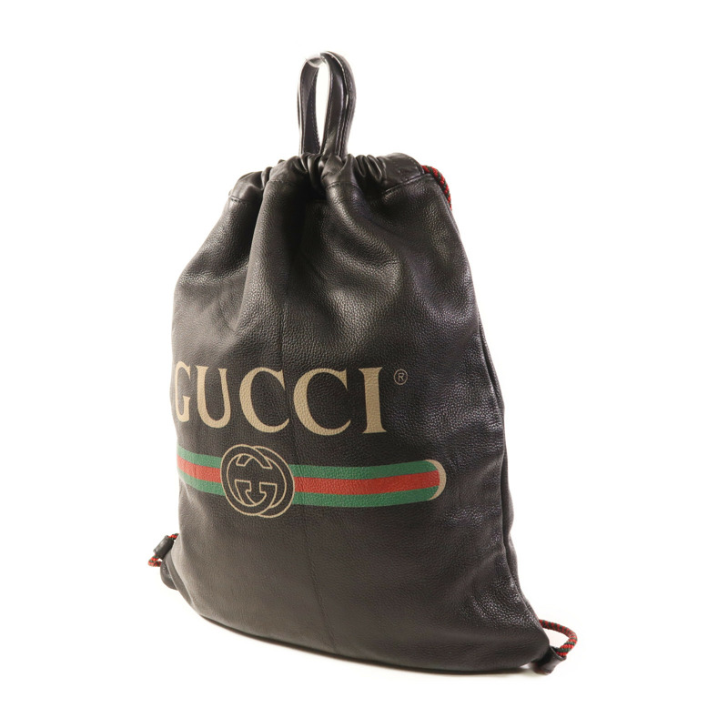 GUCCI 皮革Drawstring Backpack背包-2