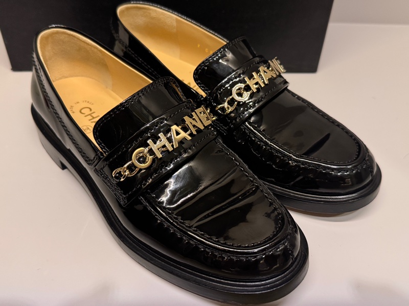 香奈兒樂福鞋小牛皮37號-0