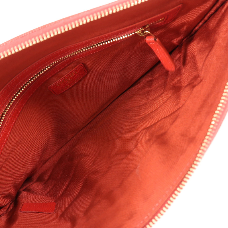 CHANEL 牛皮皮革Clutch金扣手拿包-4