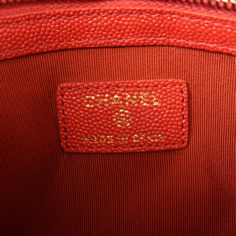 CHANEL 牛皮皮革Clutch金扣手拿包-5