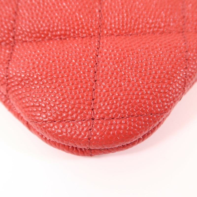 CHANEL 牛皮皮革Clutch金扣手拿包-7