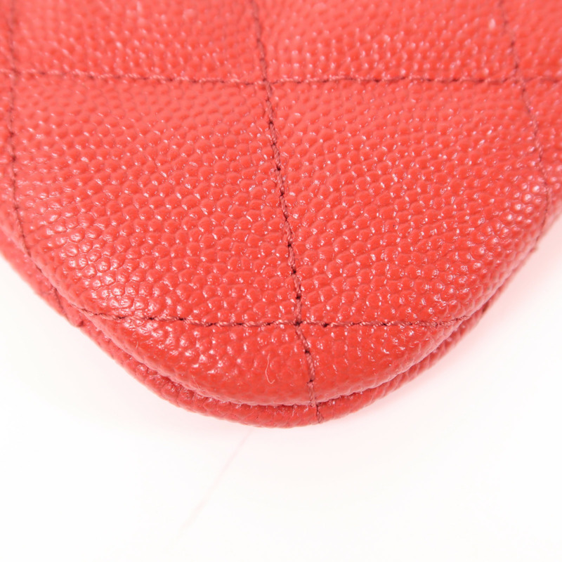 CHANEL 牛皮皮革Clutch金扣手拿包-8