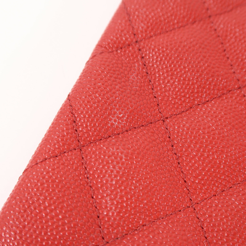 CHANEL 牛皮皮革Clutch金扣手拿包-11