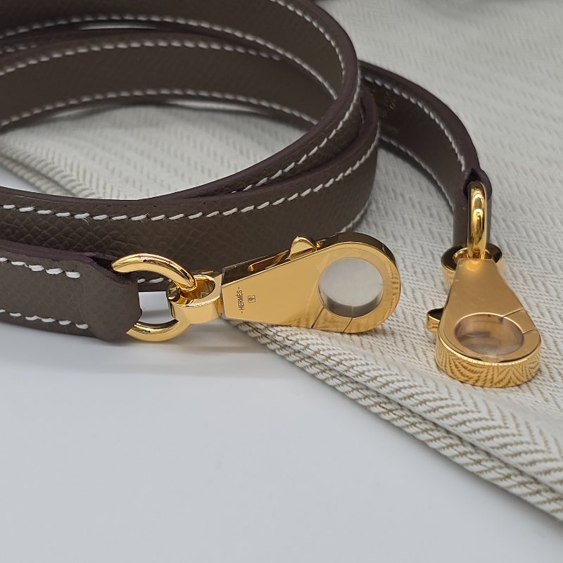 (全新♥️配件全都有) 愛馬仕 HERMES KELLY25 凱莉包25 KL25 W刻 大象灰KELLY25 EPSOM (防塵袋/原廠盒子/鎖組/購買證明)-8