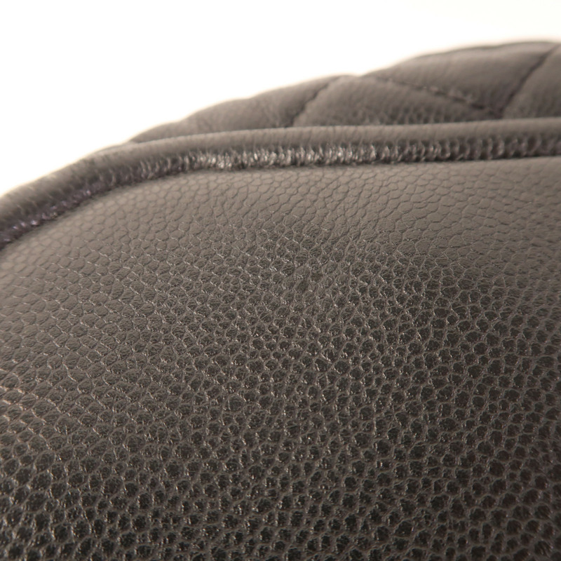 CHANEL 牛皮皮革Chain Shoulder銀扣鏈帶肩背袋-15