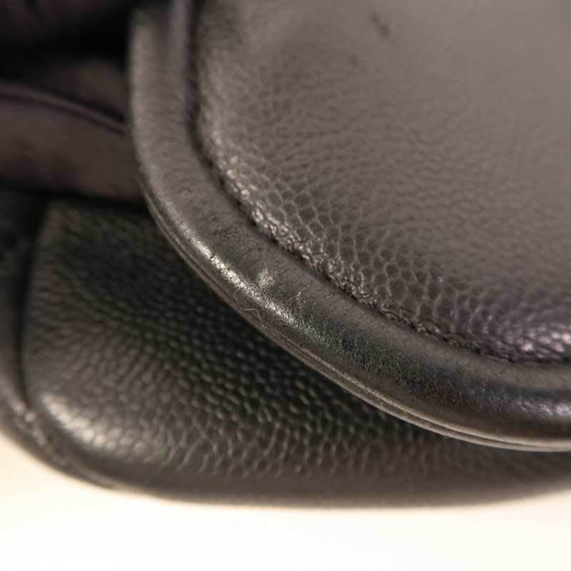 CHANEL 牛皮皮革Chain Shoulder銀扣鏈帶肩背袋-16