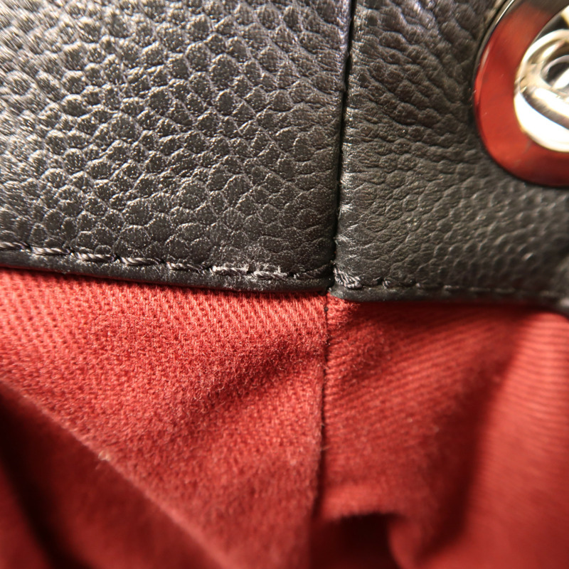 CHANEL 牛皮皮革Chain Shoulder銀扣鏈帶肩背袋-22