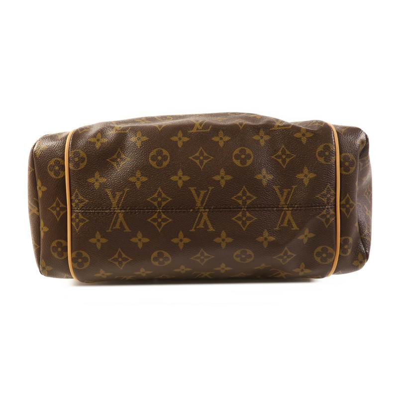 LOUIS VUITTON Monogram Totally MM金扣肩背袋棕色-3