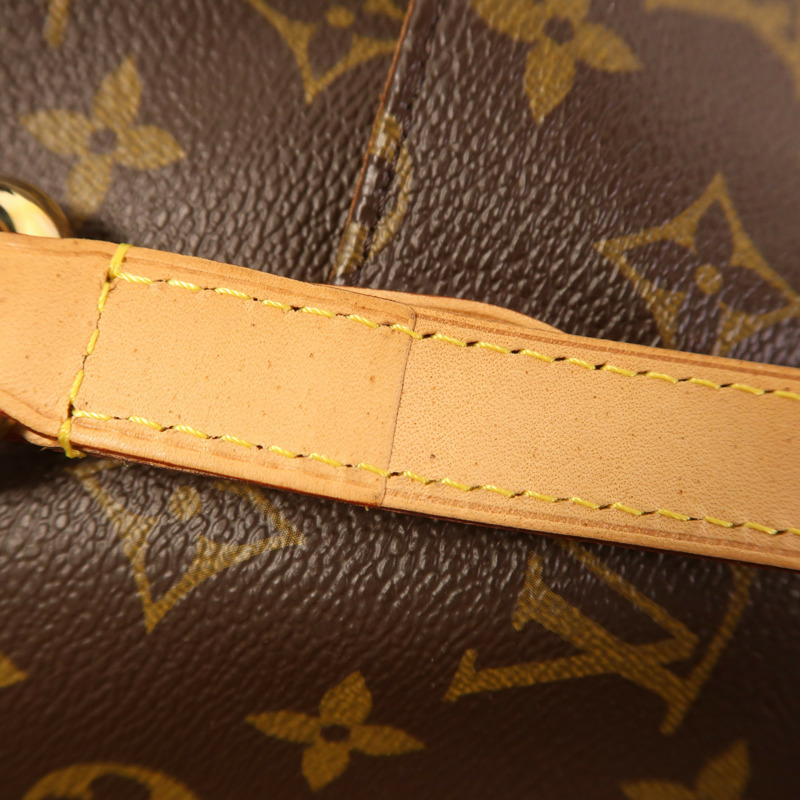 LOUIS VUITTON Monogram Totally MM金扣肩背袋棕色-15