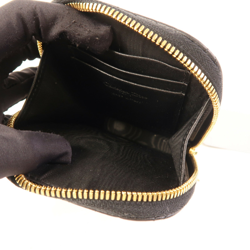 Dior 羊皮皮革Phone Holder金扣鏈帶手機袋-4