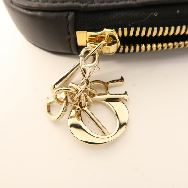 Dior 羊皮皮革Phone Holder金扣鏈帶手機袋-10