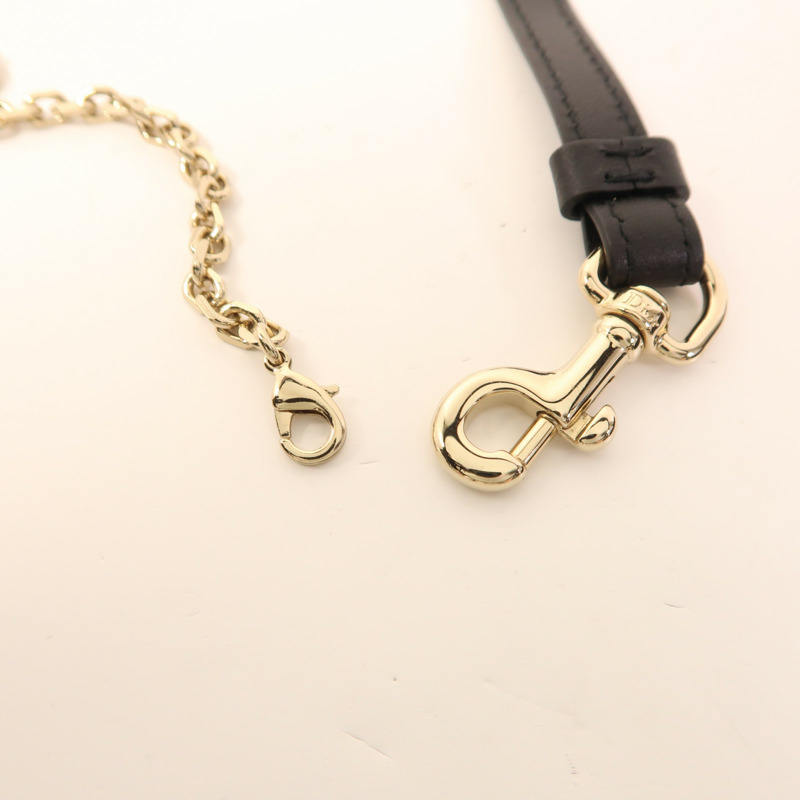 Dior 羊皮皮革Phone Holder金扣鏈帶手機袋-11