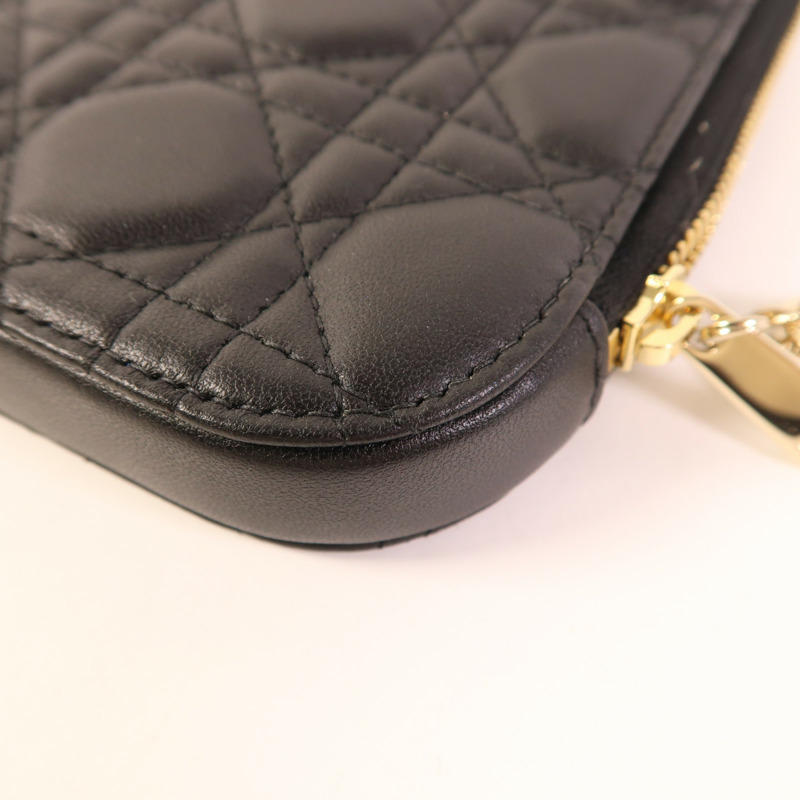 Dior 羊皮皮革Phone Holder金扣鏈帶手機袋-13