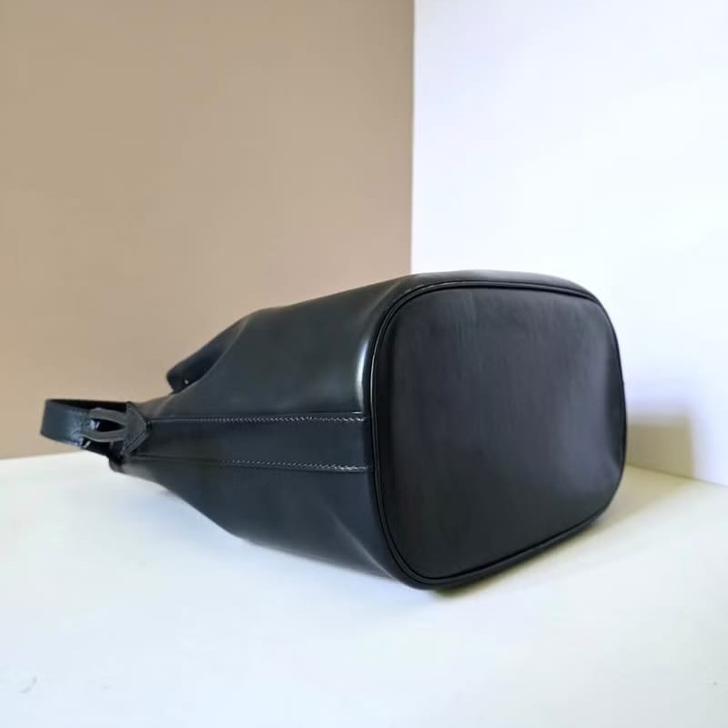 【LA LUNE】絕版中古包 Celine黑金星球水桶包 單肩包 側背包 斜背包 古董包-5