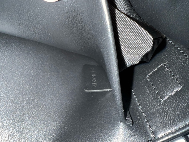 CELINE TRIOMPHE SHOULDER BAG IN SHINY CALFSKIN BLACK-11