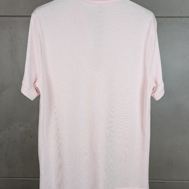 莉亞精品♡Burberry 粉色刺繡polo衫 L-3