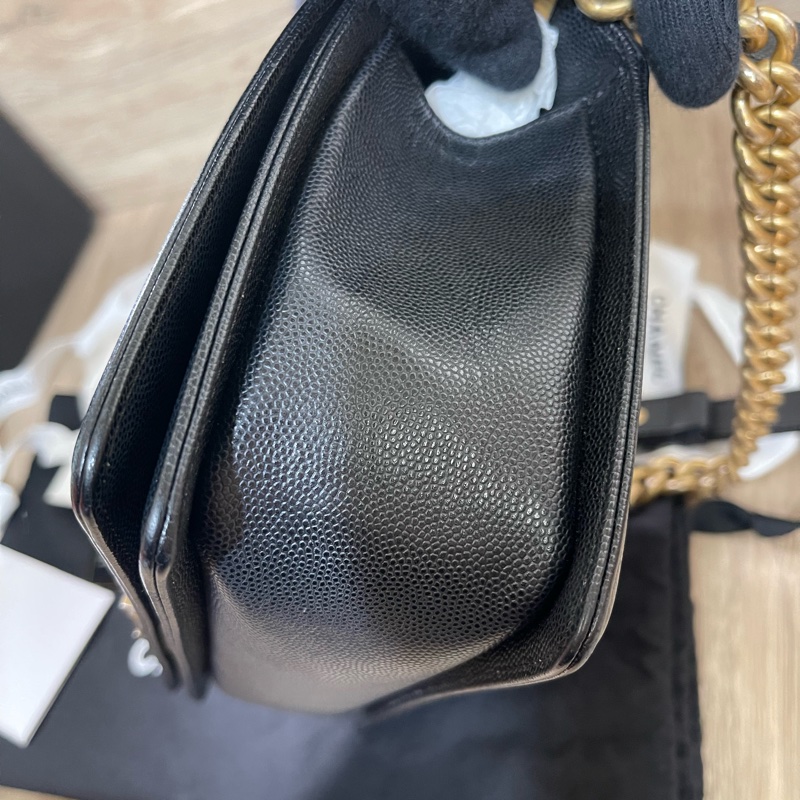 經典保值款/Chanel香奈兒荔枝牛皮Boy25/台灣購入配件齊全‼️-15