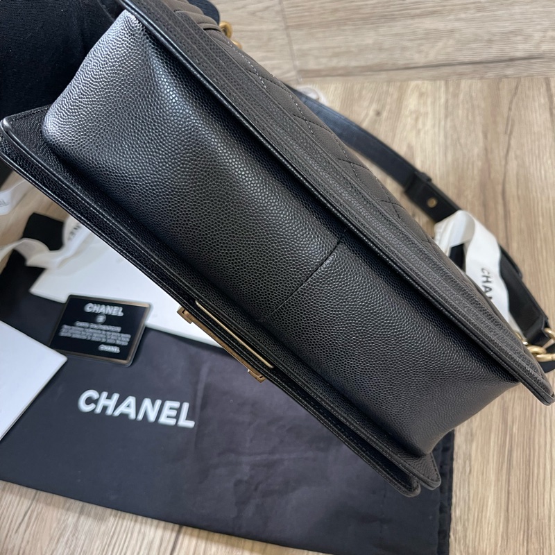 經典保值款/Chanel香奈兒荔枝牛皮Boy25/台灣購入配件齊全‼️-17