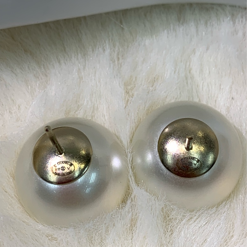 Chanel 香奈兒珍珠孖C耳環 X762-10