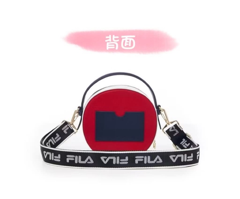 FILA-小圓斜背包-丈青色-1