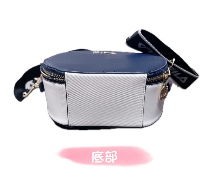 FILA-小圓斜背包-丈青色-2