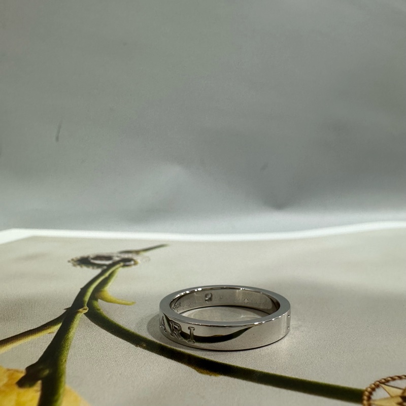 Bvlgari 白18k金鑽石戒指-1