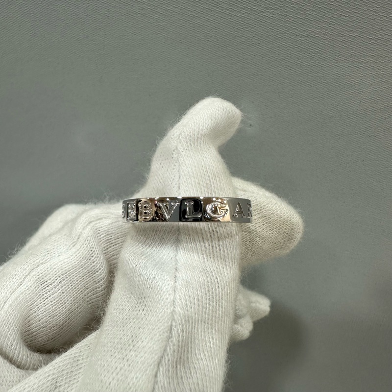 Bvlgari 白18k金鑽石戒指-9