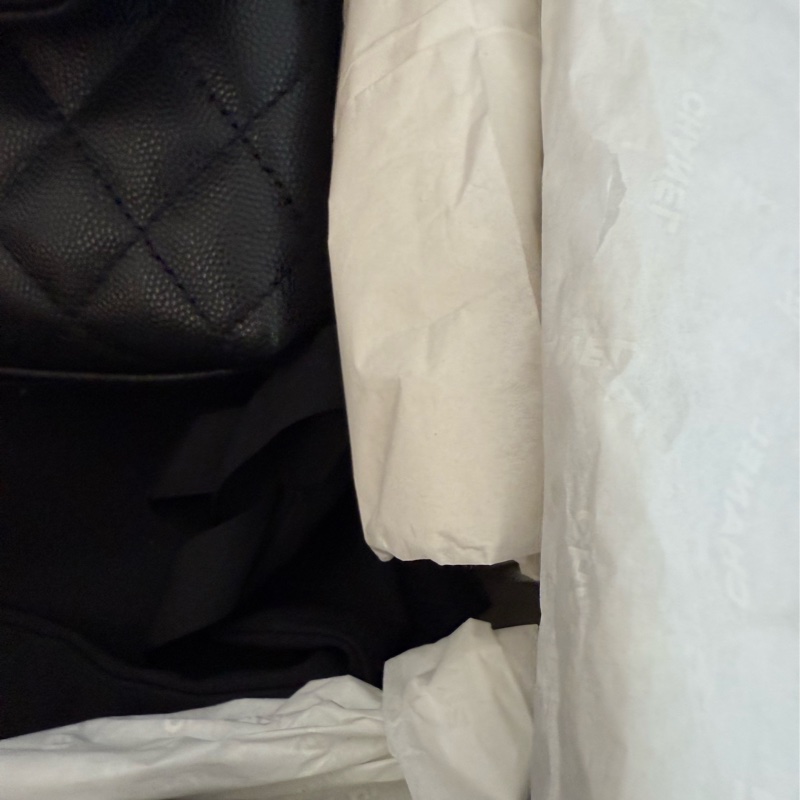 近新CHANEL黑色荔枝皮淡金釦coco Handle 24cm小號~A92990-13