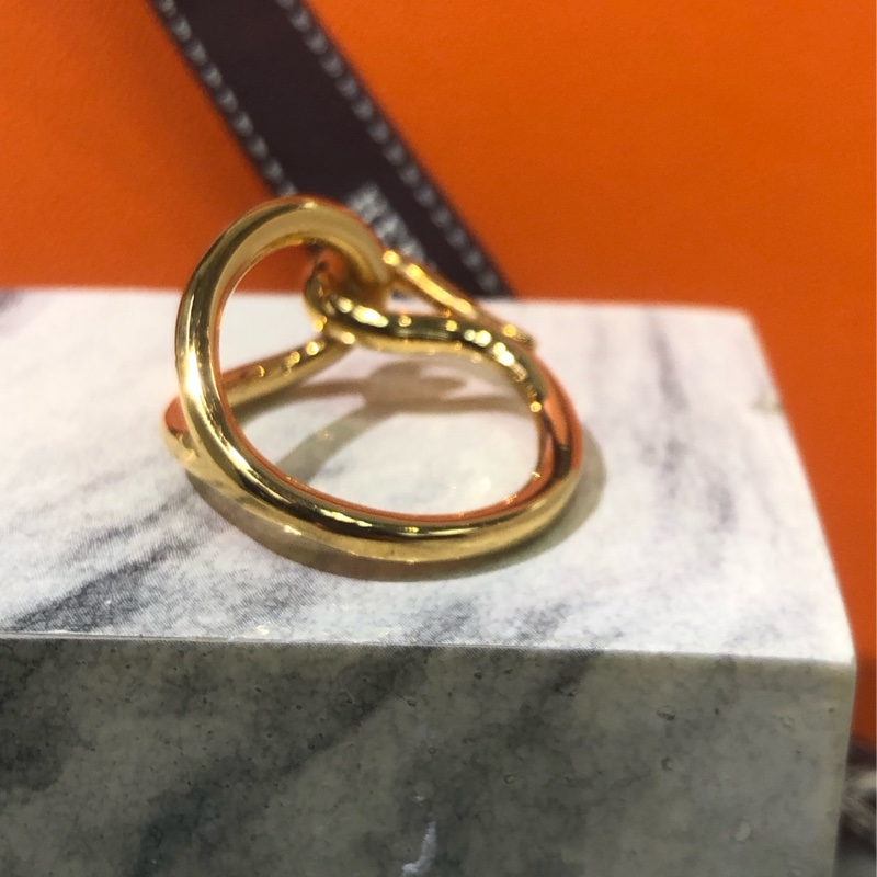 HERMÉS愛馬士金色單勾絲巾扣 XB238-8