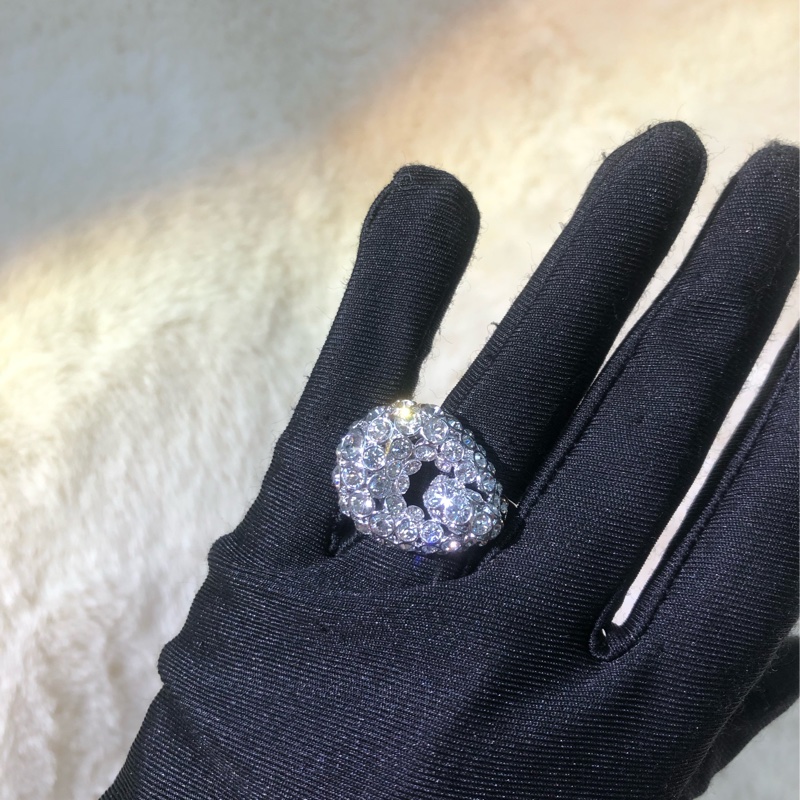 Swarovski 司華洛世奇 銀色水鑽戒指 XB367-0