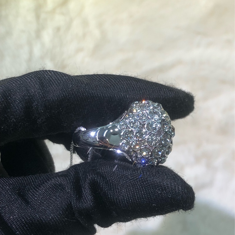 Swarovski 司華洛世奇 銀色水鑽戒指 XB367-3