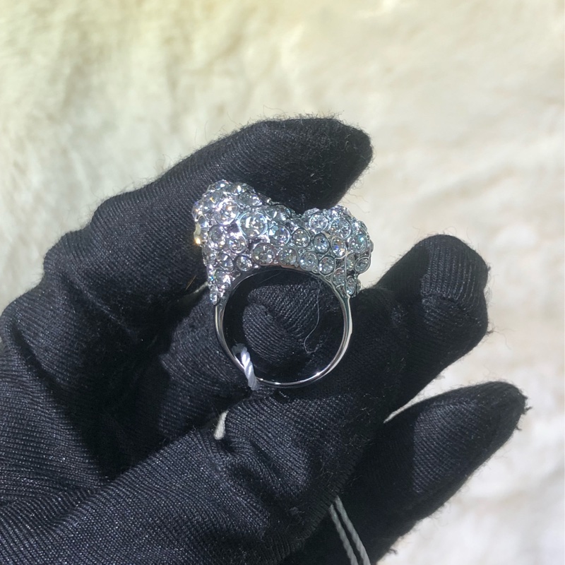 Swarovski 司華洛世奇 銀色水鑽戒指 XB367-5