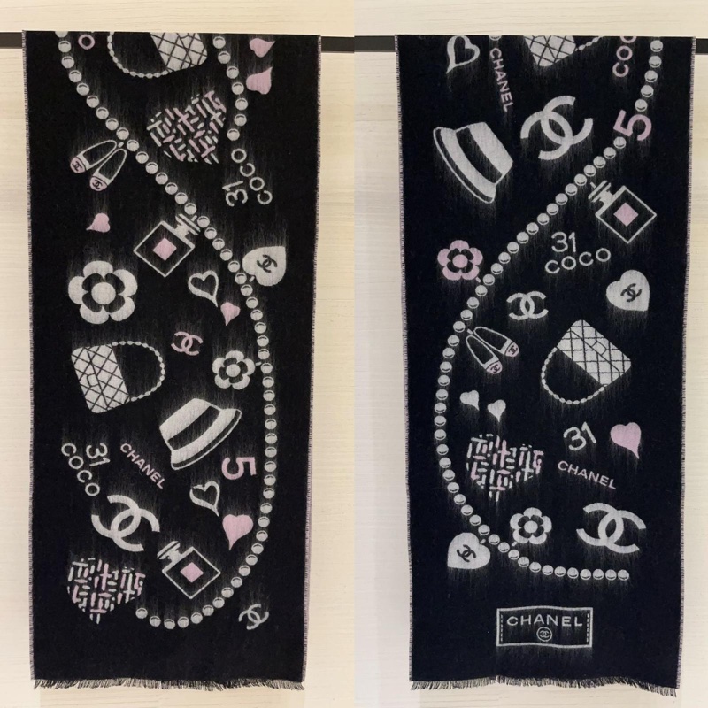 Chanel 25B 香奈兒元素圍巾-0