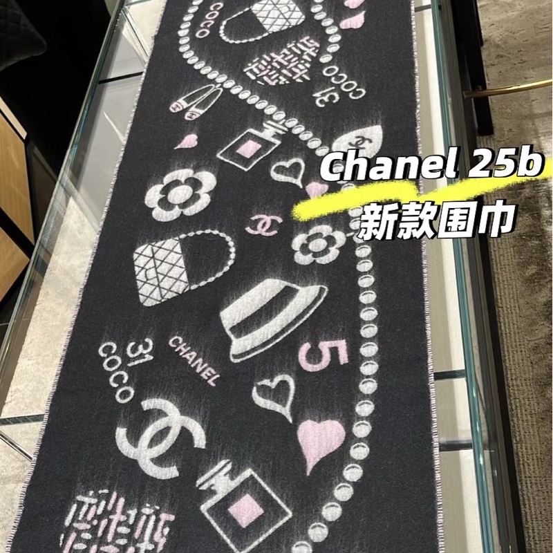 Chanel 25B 香奈兒元素圍巾-2