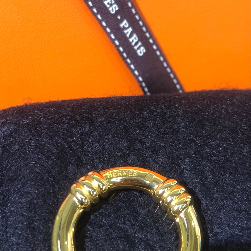 HERMÉS 金色水泡圈絲巾扣 O917-12