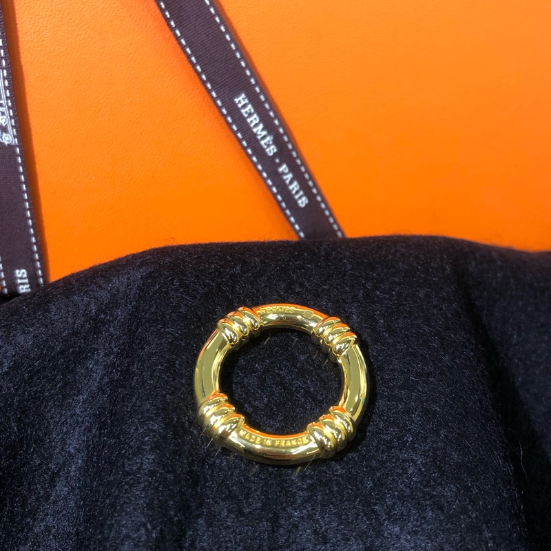 HERMÉS 金色水泡圈絲巾扣 O917-14