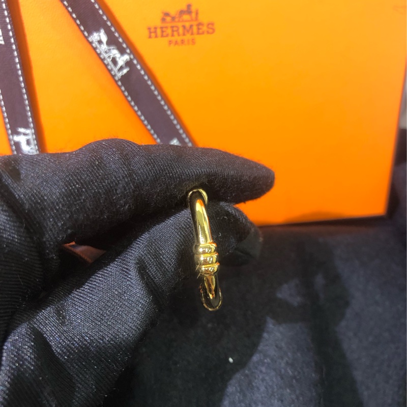 HERMÉS 金色水泡圈絲巾扣 O917-19