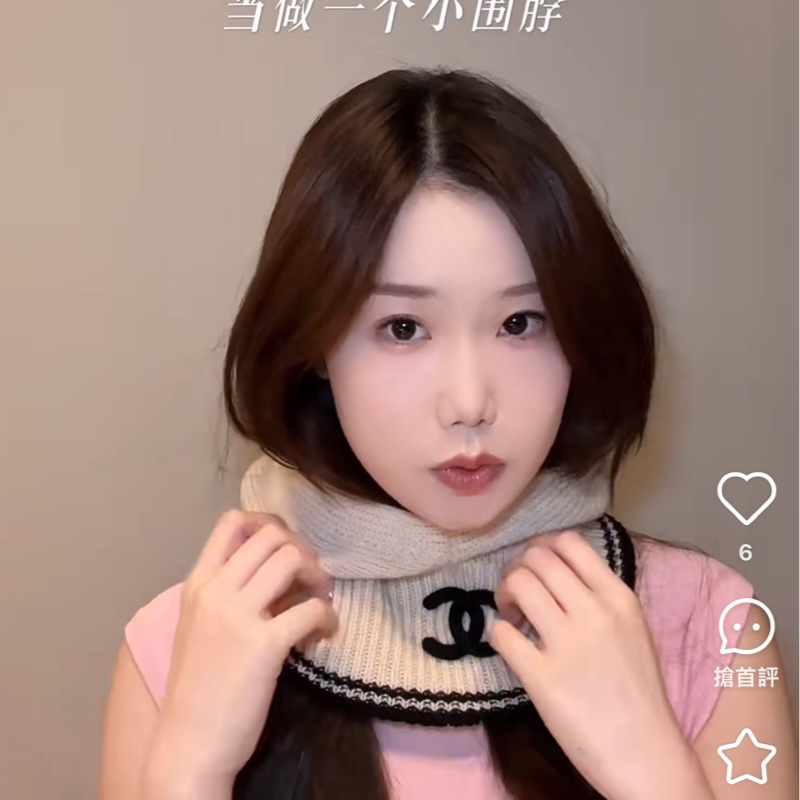 Chanel 25B 圍巾冷帽-2