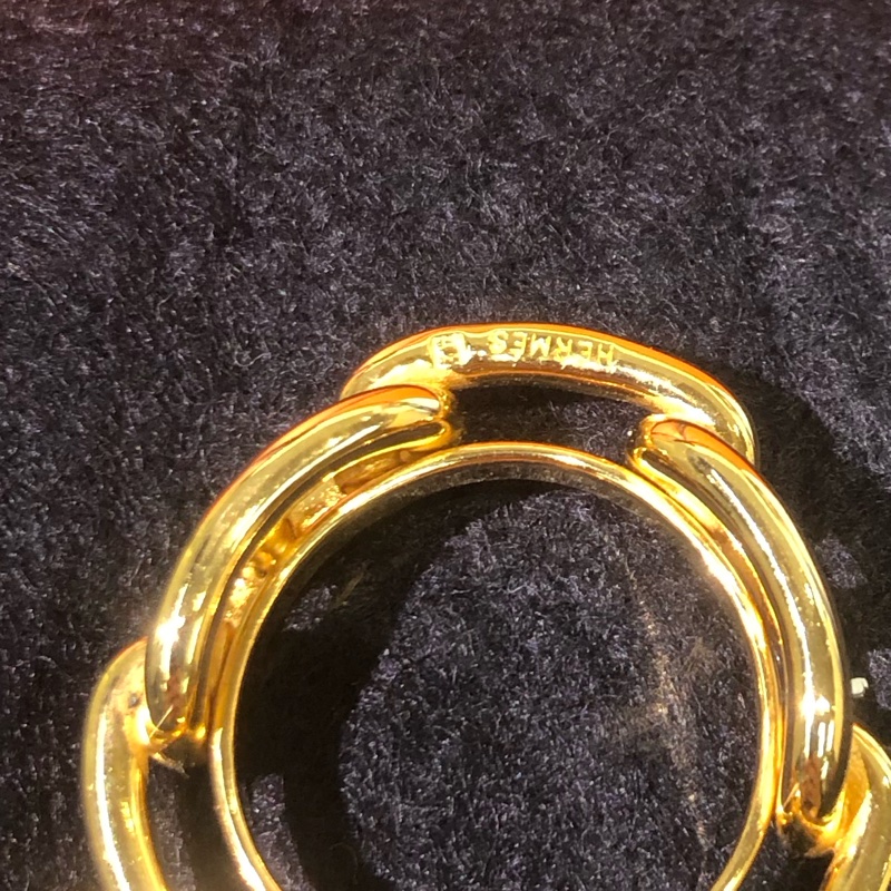 HERMÉS金色三豬鼻絲巾扣 XA296-13