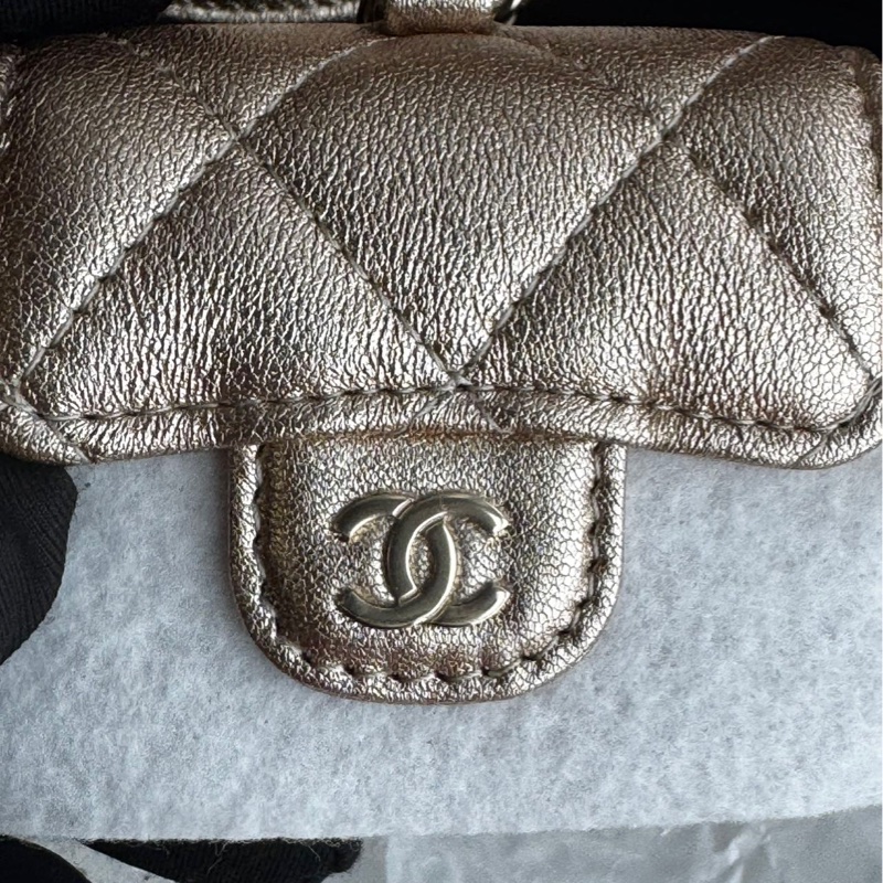 Chanel金色雙子星零錢包掛件 VIC禮品-6