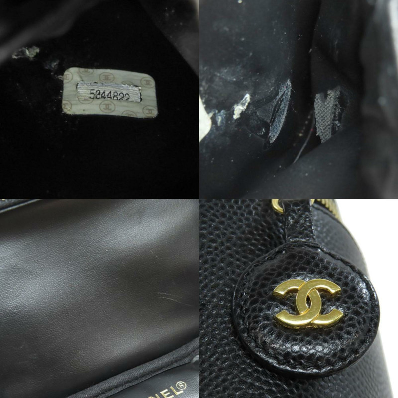 香奈兒女士粒面小牛皮化妝包-7