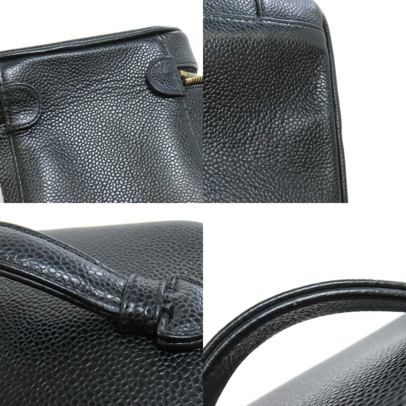 香奈兒女士粒面小牛皮化妝包-8