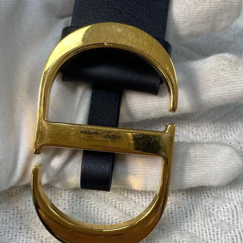 迪奧Dior黑金腰帶 皮帶-0
