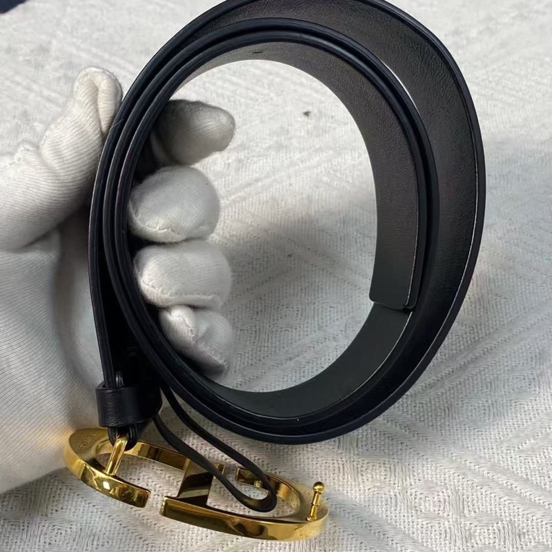 迪奧Dior黑金腰帶 皮帶-3