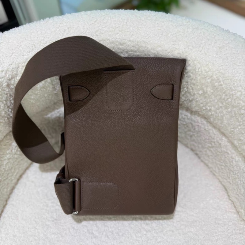 HERMES愛馬仕 Hac a Dos小號 銀扣可調節肩帶 Togo小牛皮-2