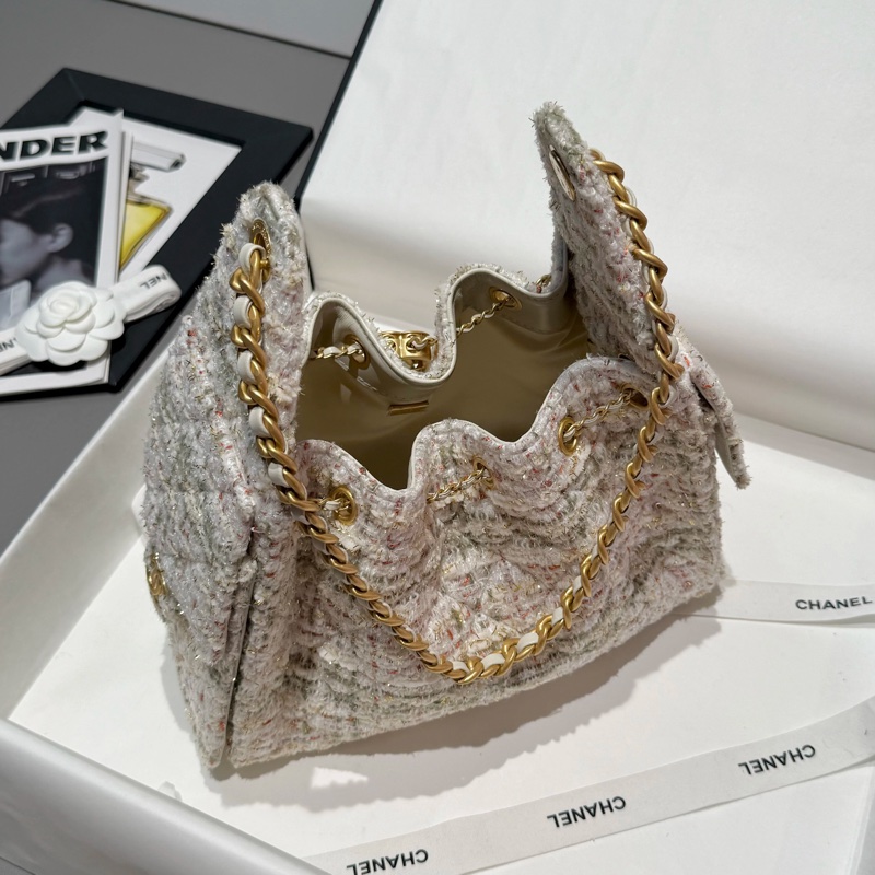 Chanel香奈兒25A高級手工坊限定毛呢25bag小號-1
