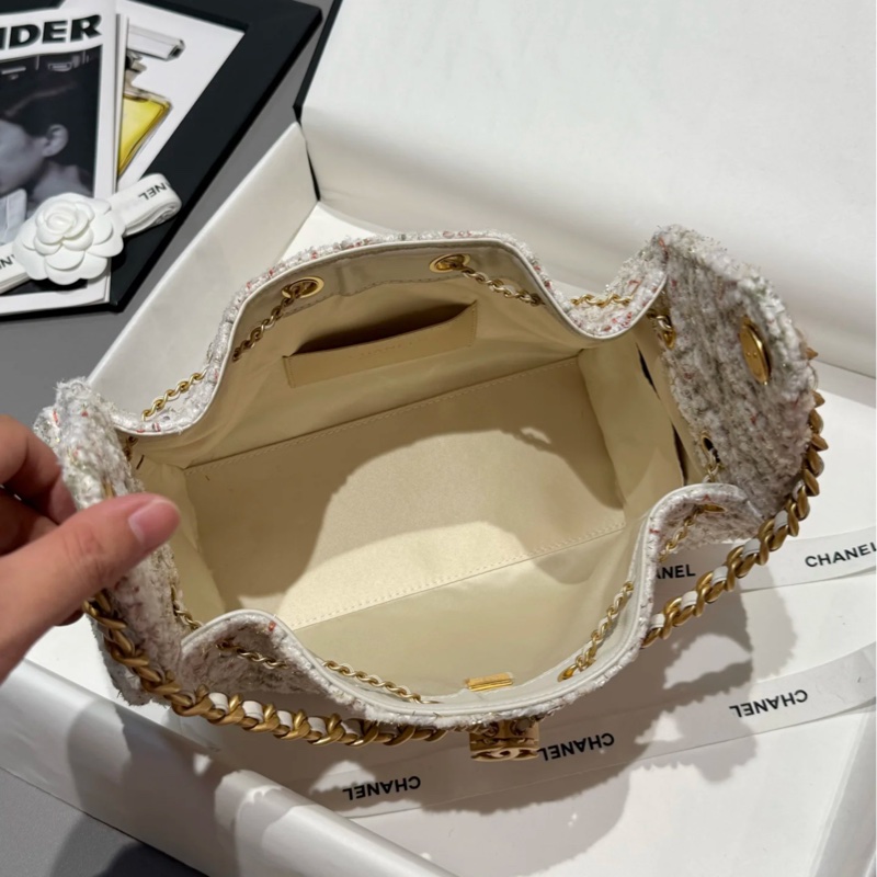 Chanel香奈兒25A高級手工坊限定毛呢25bag小號-5